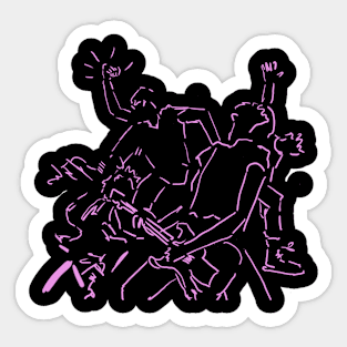 Noise in colour (outline) Sticker